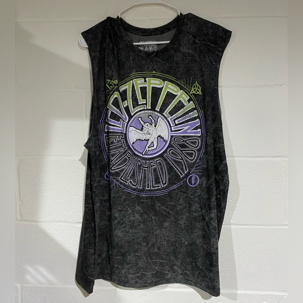 X-Large Heather grey tank Led Zeppelin